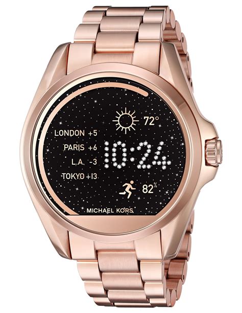 montre connectée michael kors femme rose gold|michael kors watch price women.